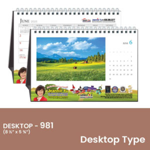 981 Series - Desktop Calendars (Full Color)